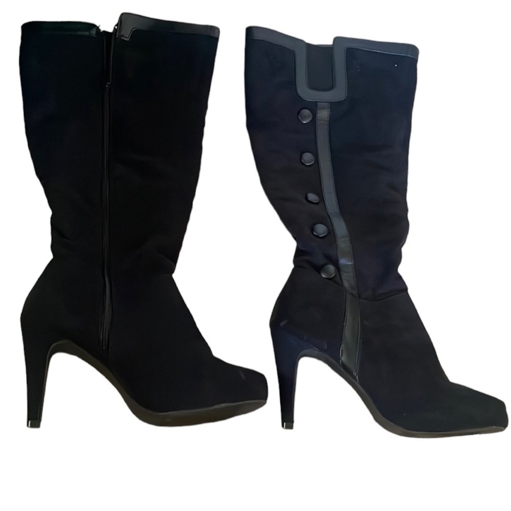 Long heeled  up the leg boots womens size 8​​​​​​​